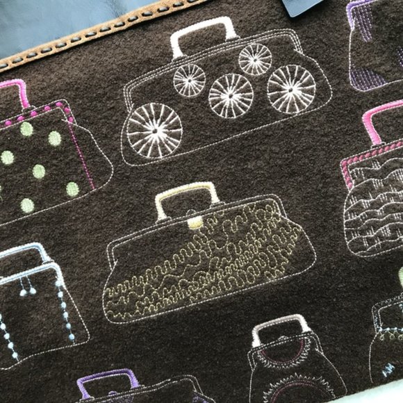 Antonio Melani Embroidered Purse/Handbag/Carpetbag - Picture 10 of 16